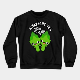 Asparagus Tips Funny Veggie Pun Crewneck Sweatshirt